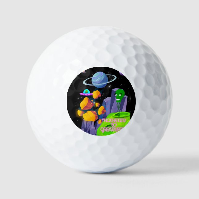 ROCKETING TO GREATNESS GOLFBALL (Vorderseite)