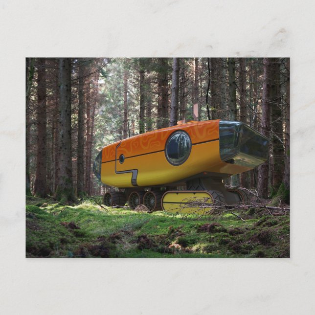 RocketLodge 3D-Wald - Postkarte (Vorderseite)