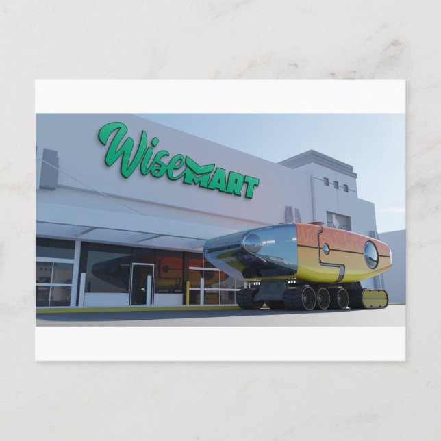 RocketLodge 3D WiseMart - Postkarte (Vorderseite)