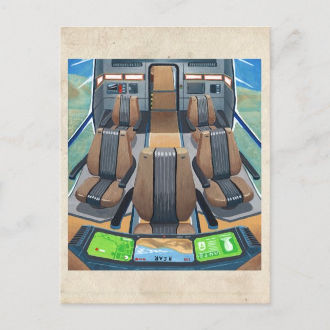 RocketLodge-Kabine - Postkarte (Vorderseite)