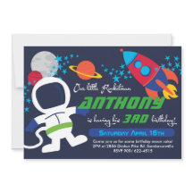Rocketman 12x18 Birthday Invite