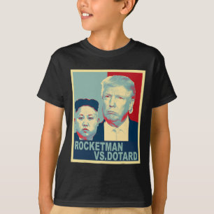 Rocketman Vs dem senilen Kim Jong Un lustiger Trum T-Shirt