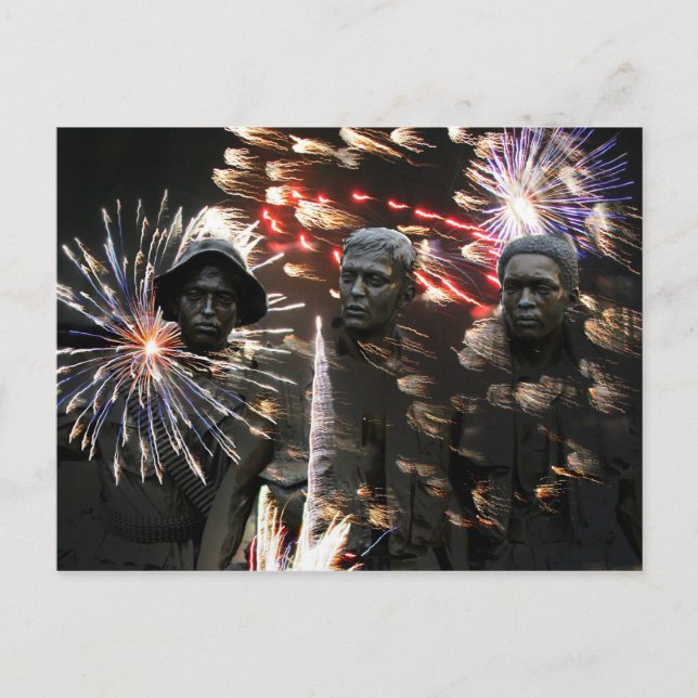 Rockets Red Glare Postkarte (Vorderseite)