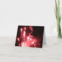 "Rockets roter greller Glanz" Notecard