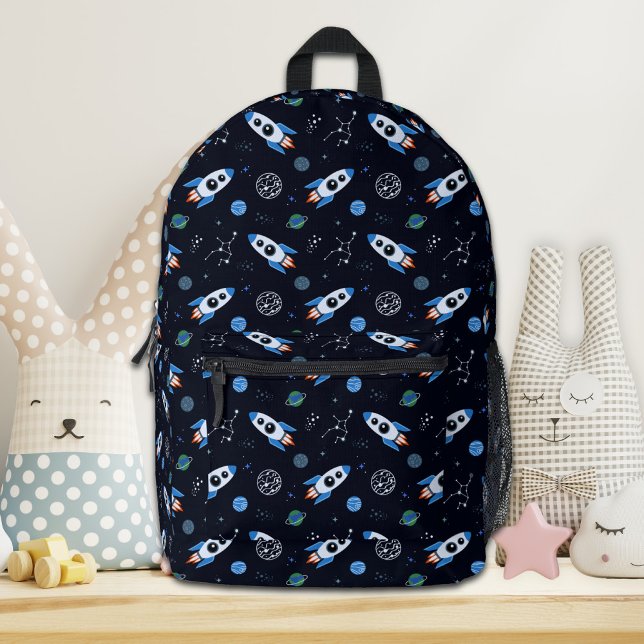 Rocketship-Muster-Rucksack Bedruckter Rucksack (Von Creator hochgeladen)