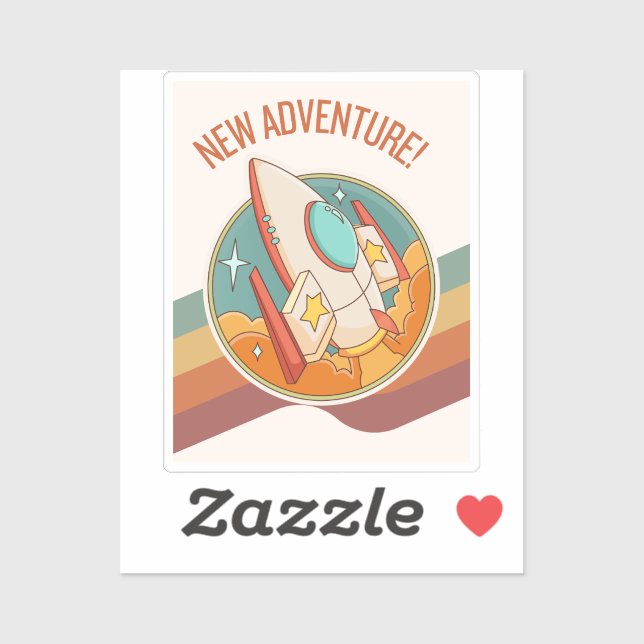 Rocketship Neues Abenteuer Aufkleber (Blatt)