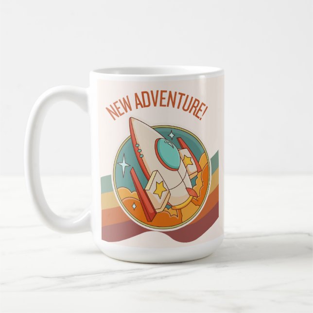 Rocketship Neues Abenteuer Kaffeetasse (Links)