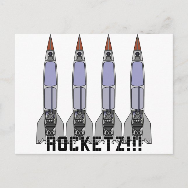 Rocketz3 Postkarte (Vorderseite)