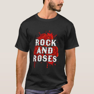 Rockfan ROCK AND ROSES Garten Lustige Rosen T-Shirt