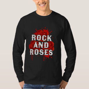 Rockfan ROCK AND ROSES Garten Lustige Rosen T-Shirt