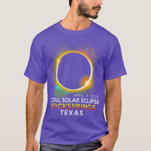 Rockfedern Texas Totality Total Solar Eclipse Apr T-Shirt