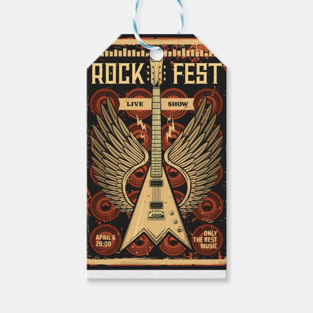 Rockfest Geschenkanhänger (Vorderseite)