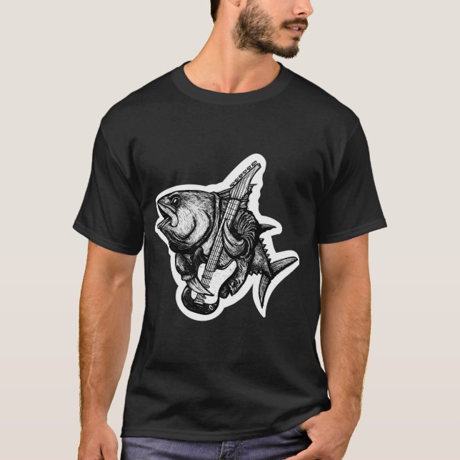 Rockfish (auf Gitarre) T-Shirt (Vorderseite)