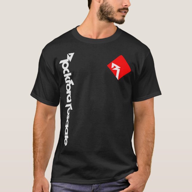 Rockford Fosgate Car Audio Amplifer Funny Logo Gif T-Shirt (Vorderseite)
