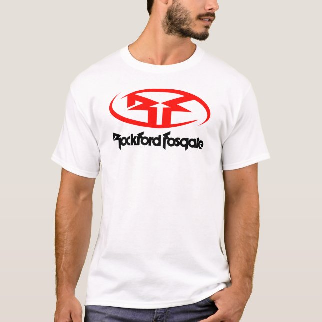 Rockford Fosgate Car Audio Amplifer Funny Logo T-Shirt (Vorderseite)