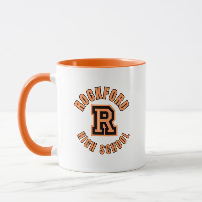 Rockford High School Michigan Coffee Tasse (Links)