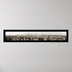 Rockford IL Panoramic Foto 1911 Poster