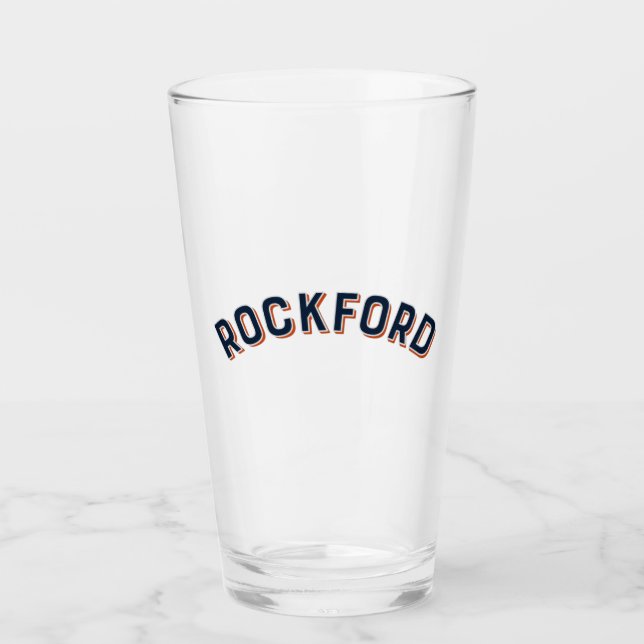 Rockford, Illinois Vintag Arch Glas (Vorderseite)
