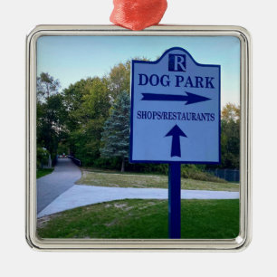 Rockford Michigan Dog Park Sign Ornament Aus Metall