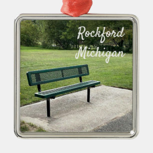 Rockford Michigan White Pine Ornament Aus Metall