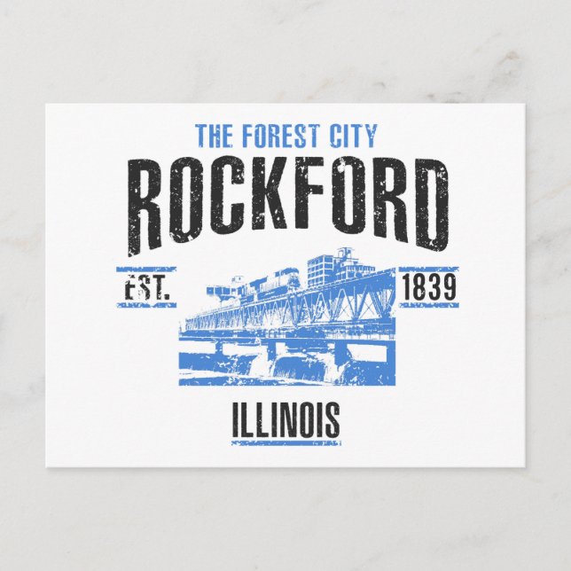 Rockford Postkarte (Vorderseite)