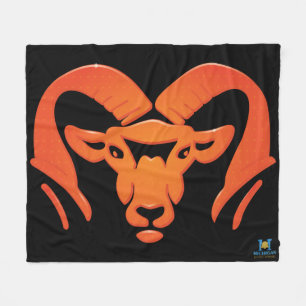 Rockford Rams #4 Fleece Blanket