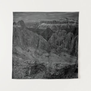 ROCKFORMATION IM GRAYSCALE-FOTO WANDTEPPICH