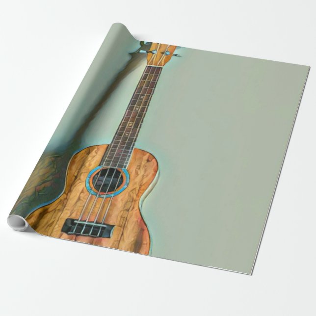 Rockgitarrist Geschenkpapier (Ungerollt)