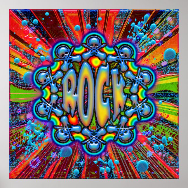 ROCKGÜTER UND SKULLS POSTER (Vorne)