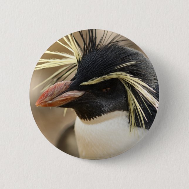 Rockhopper Penguin-Button Button (Vorderseite)