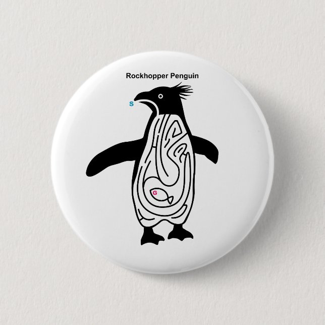 Rockhopper Penguin Maze B Button (Vorderseite)