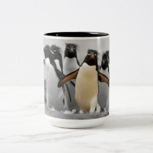 Rockhopper Pinguine Zweifarbige Tasse