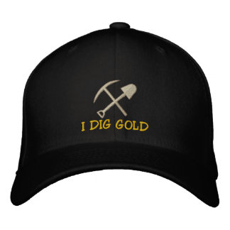 Rockhound "I Dig Gold" bestickte Kapsel Bestickte Kappe