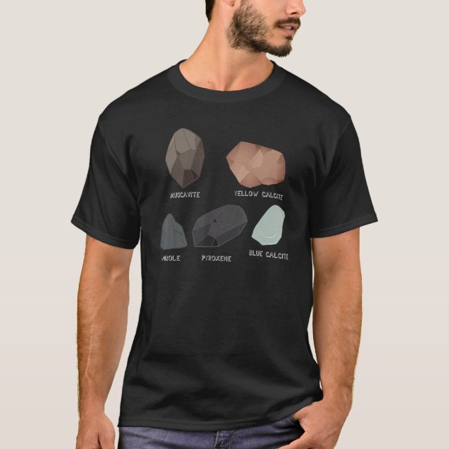 Rockhounding Rock Collecting Muscavite Pyroxene Ca T-Shirt (Vorderseite)