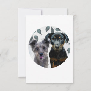 Rockie und Lyla 1,9 cm Aufkleber Einladung