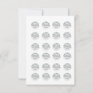 Rockie und Lyla Hershey .75 Zoll Aufkleber Einladung