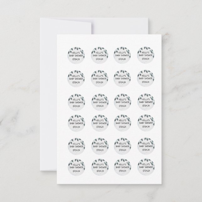 Rockie- und Lyla Hershey-Aufkleber, 75 Zoll Einladung (Vorderseite)