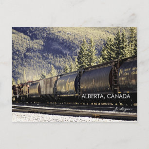 Rockies & Trains, Alberta Canada (Foto der bildend Postkarte