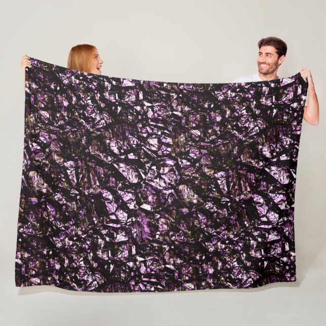 Rockige Grunge-Textur Fleecedecke (Beispiel)