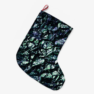 Rockige Grunge-Textur Großer Weihnachtsstrumpf