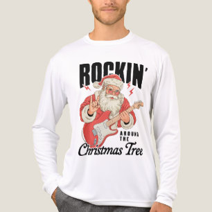 Rockin' Around The Christmas Tree Rock-Musik Weihn Tri-Blend Shirt