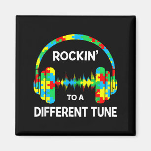 Rockin auf eine andere Melodie Autistischer Autism Magnet