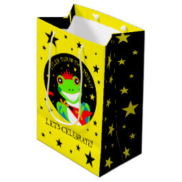 Rockin' Birthday Tree Frog mit Red Guitar Mittlere Geschenktüte