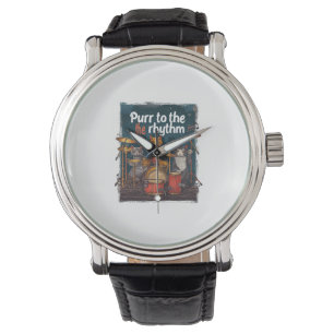 Rockin' Cat Band Armbanduhr