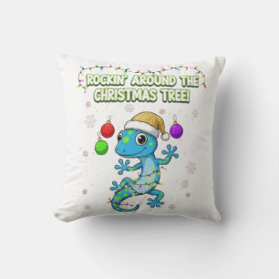 Rockin’ Christmas Gecko – Süße Weihnachtsgecko-Dek Kissen
