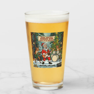 Rockin Christmas Santa Rentier Band Feiertag Glas