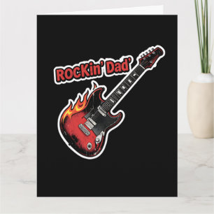 Rockin’ Dad – E-Gitarre zum Vatertag Karte