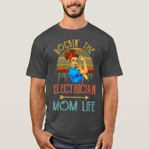Rockin der elektrischen Mama Leben Vintag Niedlich T-Shirt