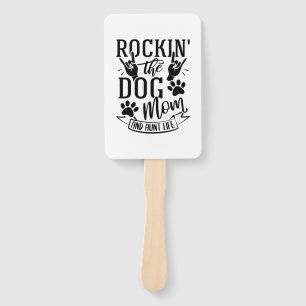 Rockin der Hunde Mama und Tante Leben Fächer