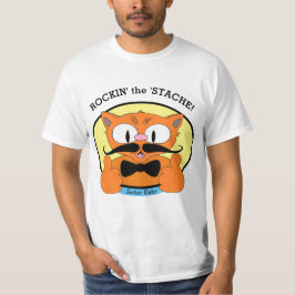 Rockin' der 'Stache! Señor Gato™ Cartoon Cat T-Shirt
